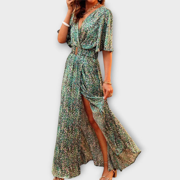 Sabine | Stylish Wrap Maxi Dress with Flowing Design