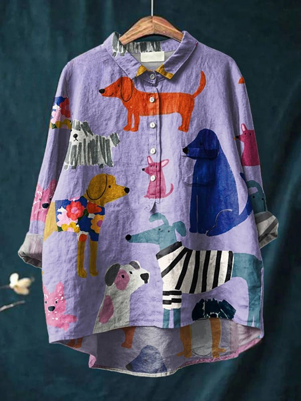 Emma | Colourful Pups Shirt