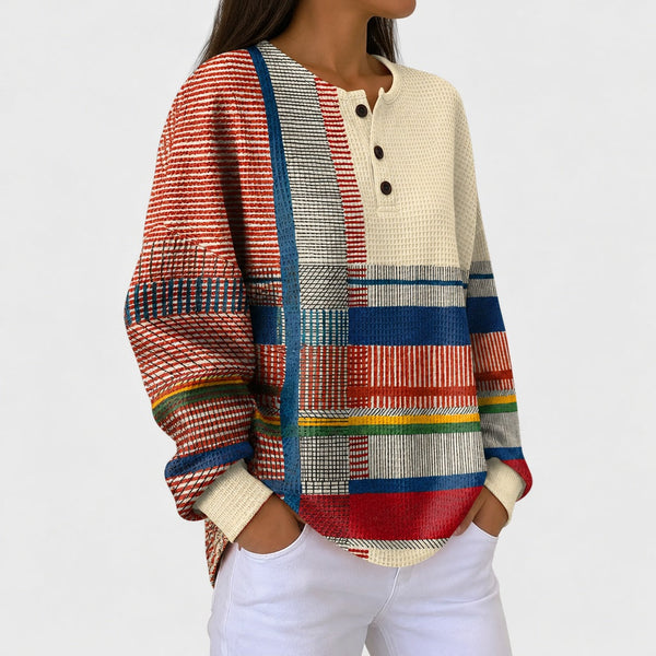Millie | Jumper with Colourful Striped Pattern