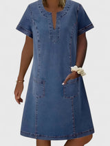 Christine | Elegant Denim Dress