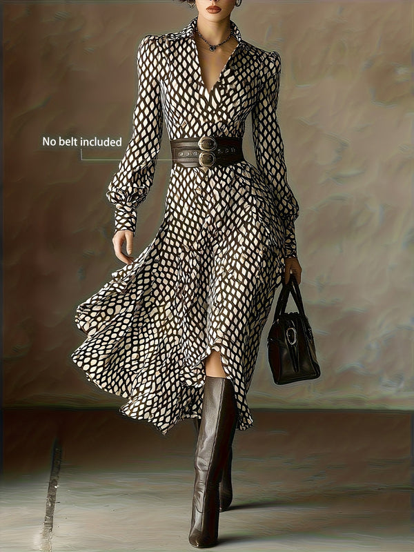 Zara | Diamond Print Dress
