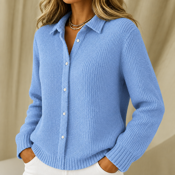 Caitlin | Structured knitted jacket with Buttons