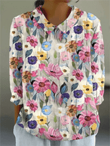 Jill | Artistic Floral Top