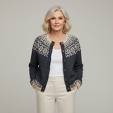 Hattie | Charcoal Nordic Knitted Cardigan