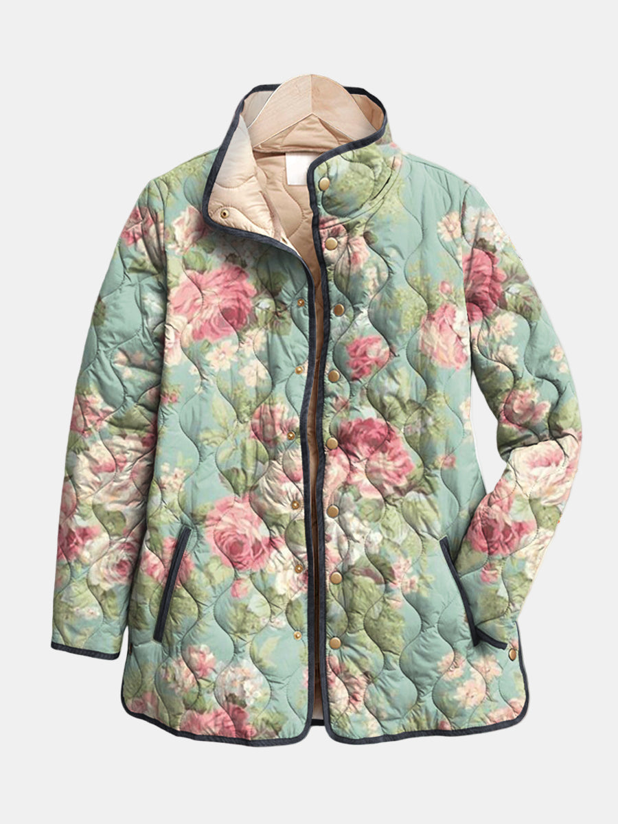 Agnes | Antique Rose Quilted Jacket