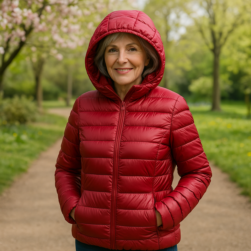 TRANSITION PADDED JACKET | DARK RED