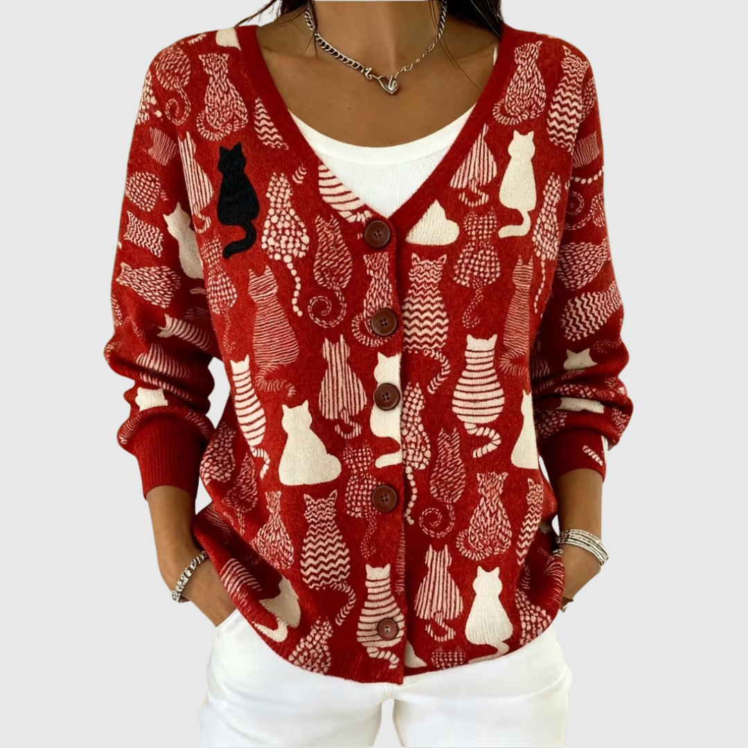 Clémence | Artistic Cats Cardigan