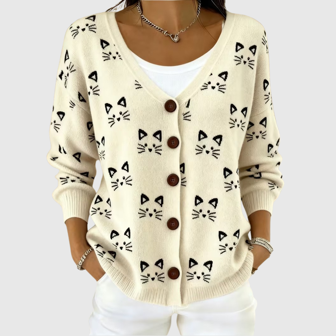 Églantine | Minimalist Cat Cardigan