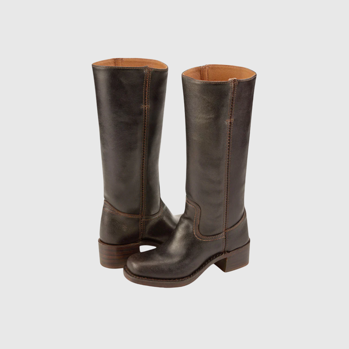 LERELIA | LEATHER KNEE-HIGH BOOTS