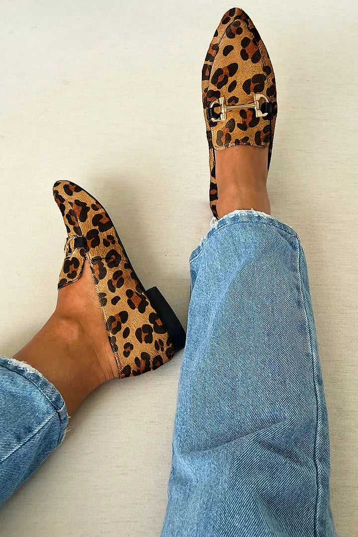 Gia - Elegant Leopard Print Moccasins