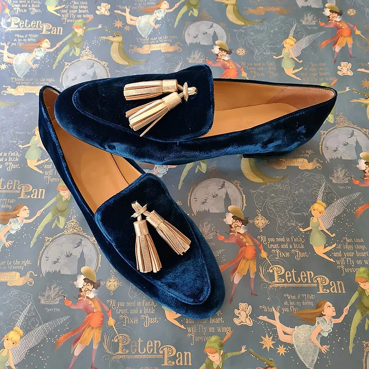 Celestia - Elegant Slipper with Fringes