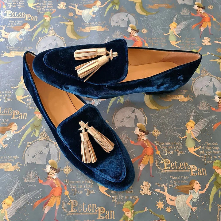 Celestia - Elegant Slipper with Fringes