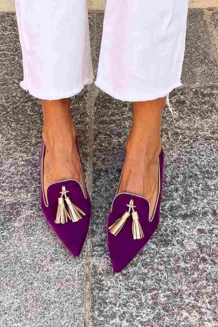 Portia - Boho Slipper with Fringes