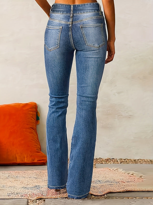 Aya™ | High-Waisted Flared Jeans