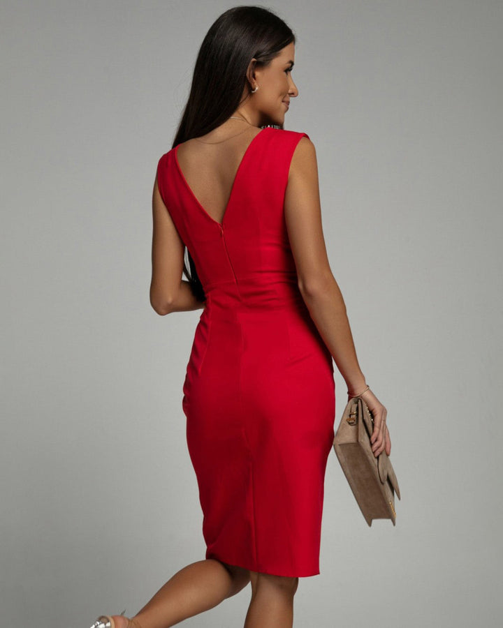 Elena | Bodycon Dress with Neckline and Slits