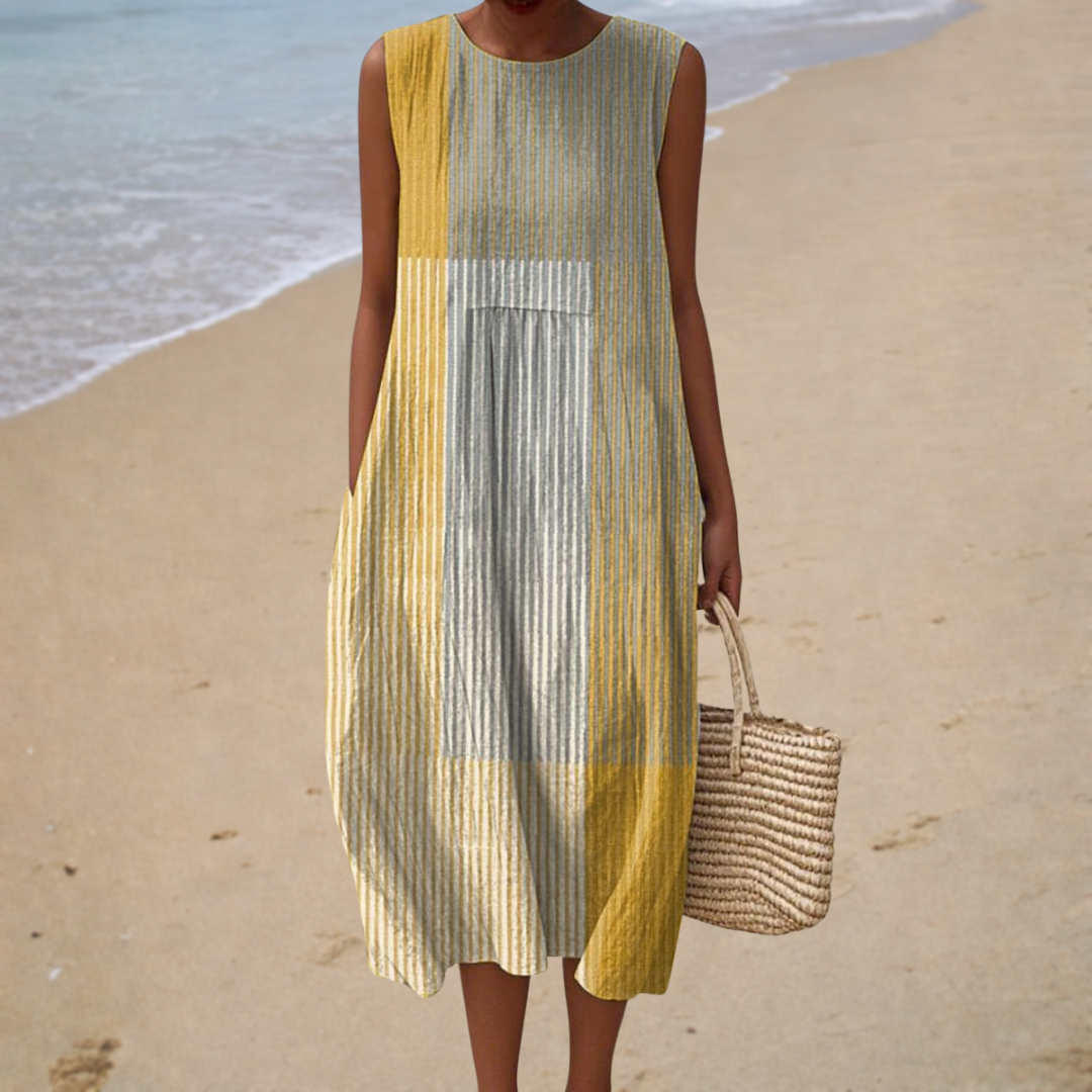 Modern | Round-Neck Midi Dress
