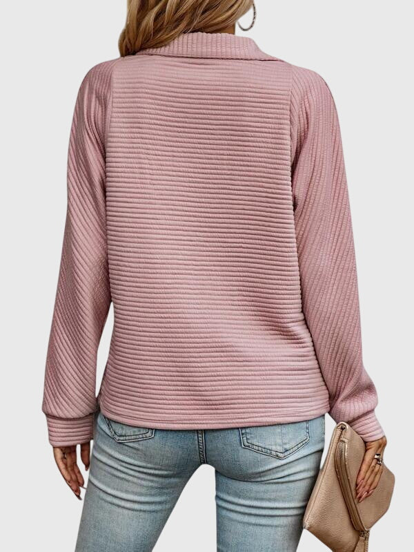 Nora | Elegant Jumper with Half Zip