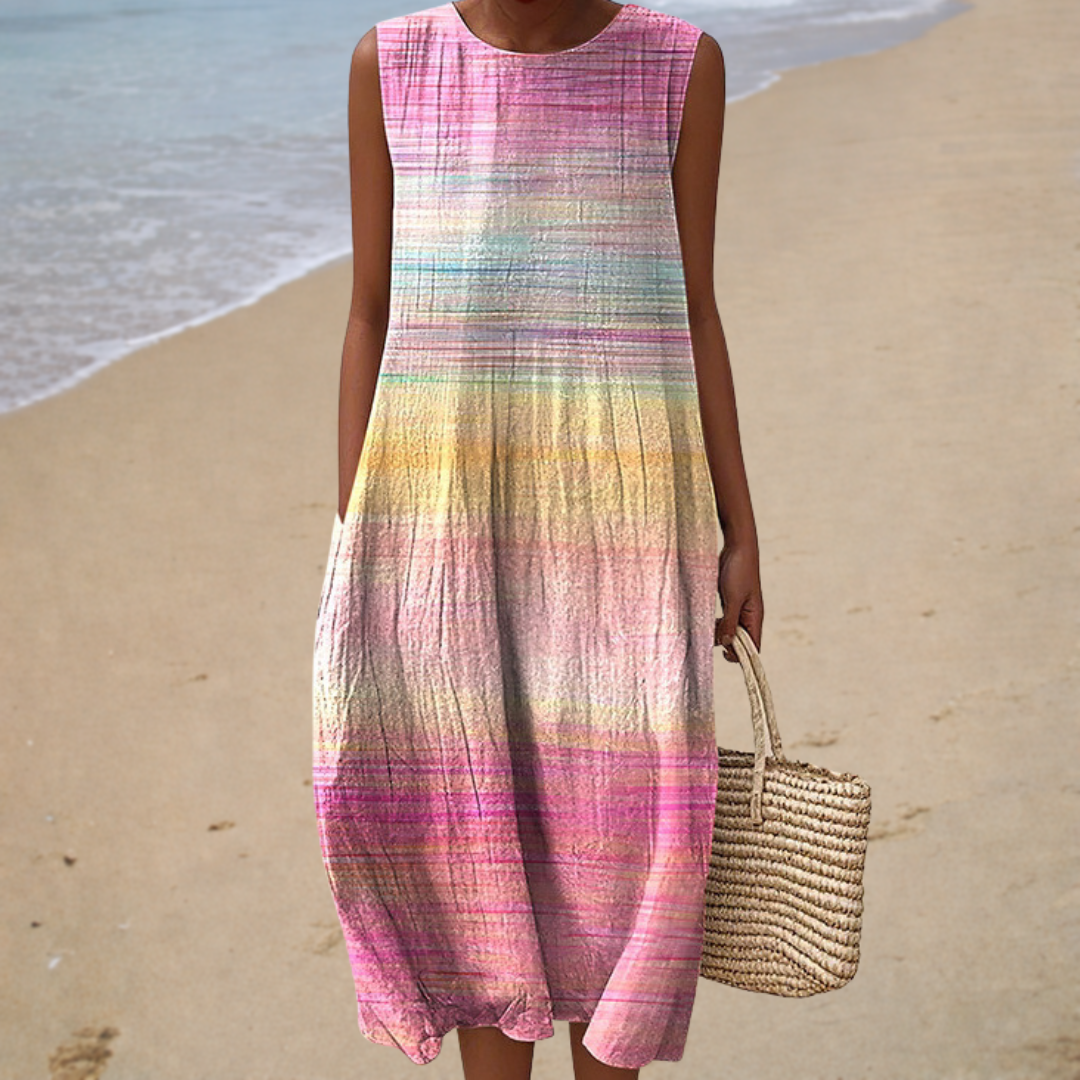 Fluid | Sleeveless Midi Dress
