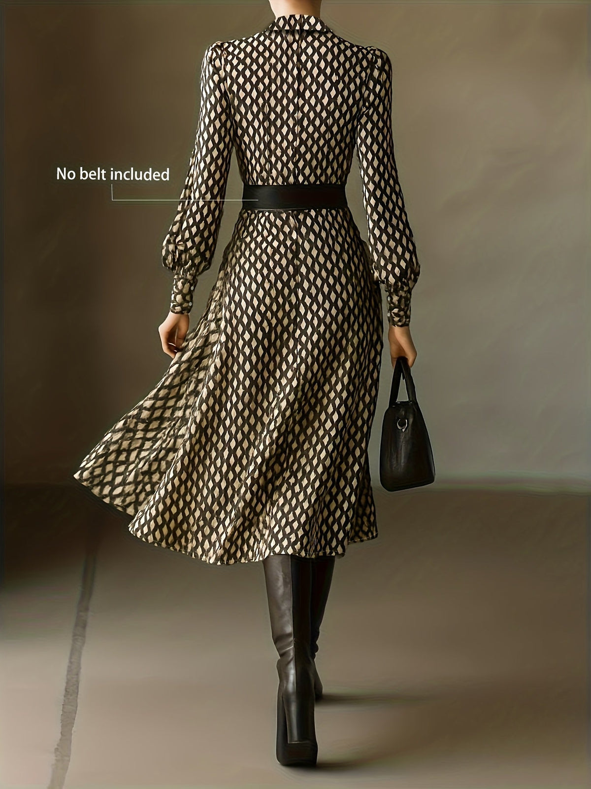 Zara | Diamond Print Dress
