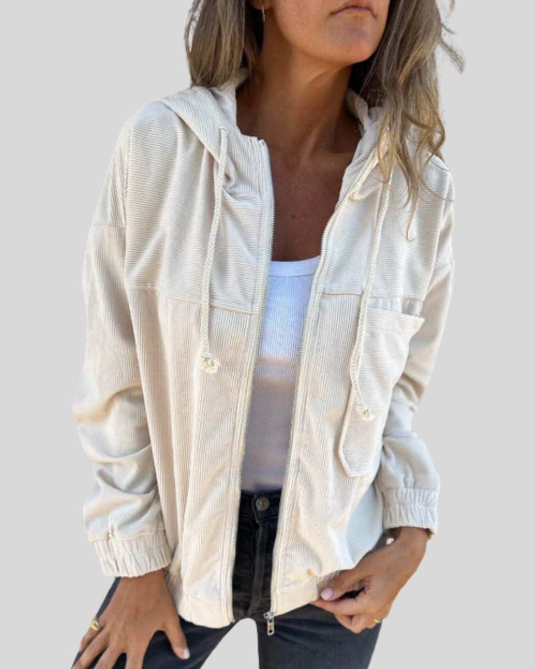 Zoë | Soft Zip-Up Jacket