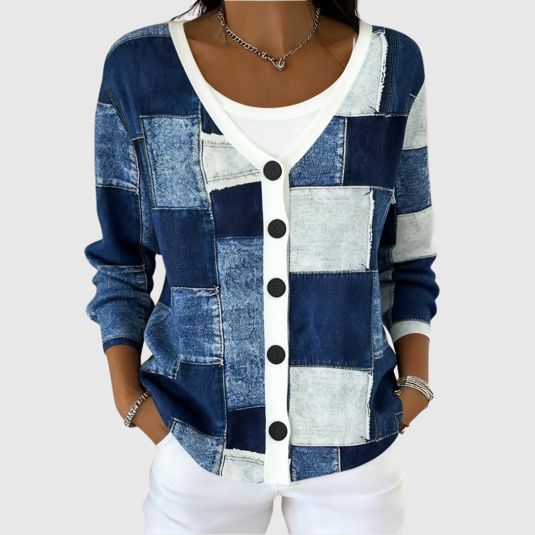 Sidonie | Modern Patchwork Cardigan