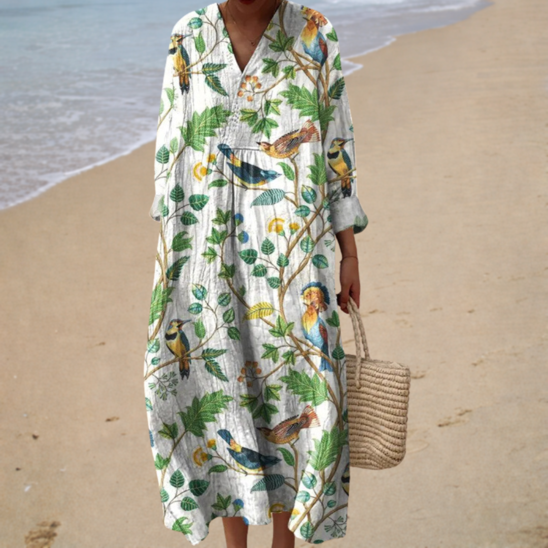 Botanical | Tropical Midi Dress