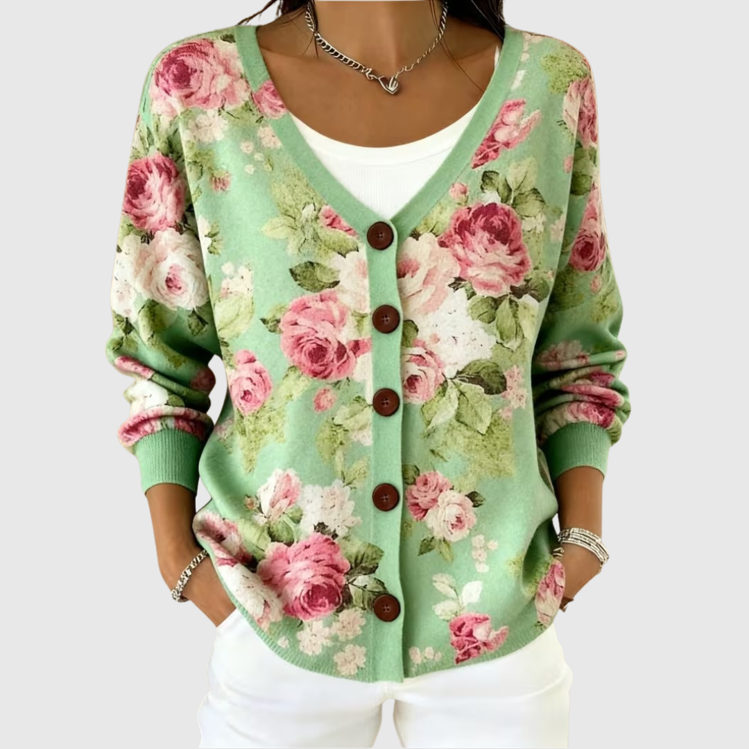 Lysiane | Romantic Floral Cardigan