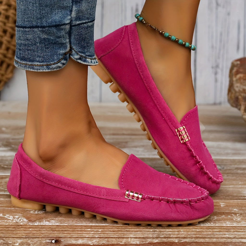 Linda | Suede Driving Loafers