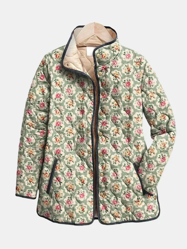Rosamund | Floral Tapestry Quilted Jacket