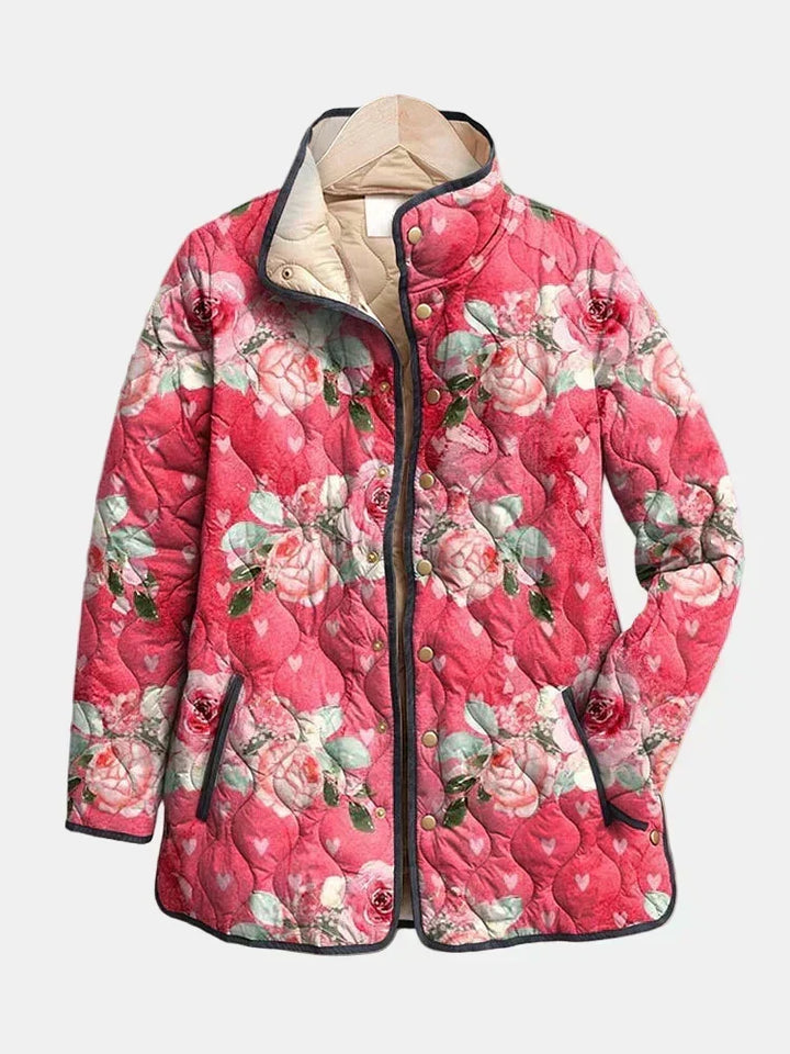 Beatrice | Powdered Rose Quilted Jacket