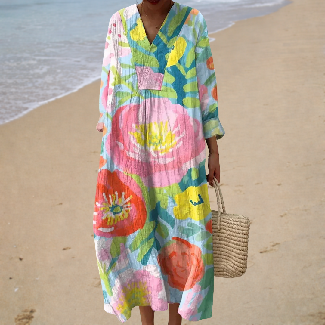 AMALFI | Bohemian Floral Maxi Dress