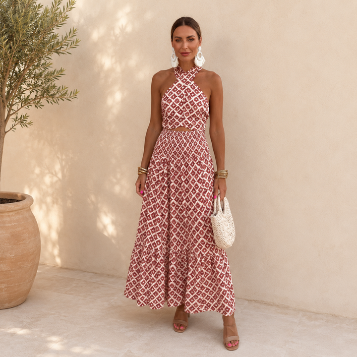 Elsa | Elegant Off-Shoulder Co-ord Set