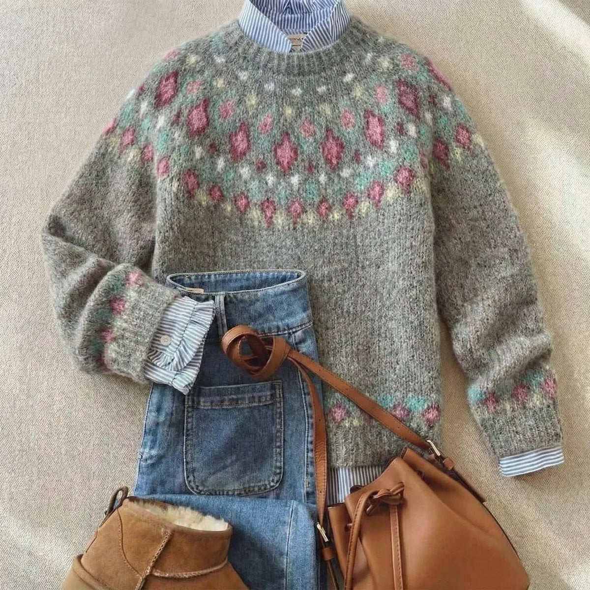 Solara | Classic Vintage Knitted Jumper