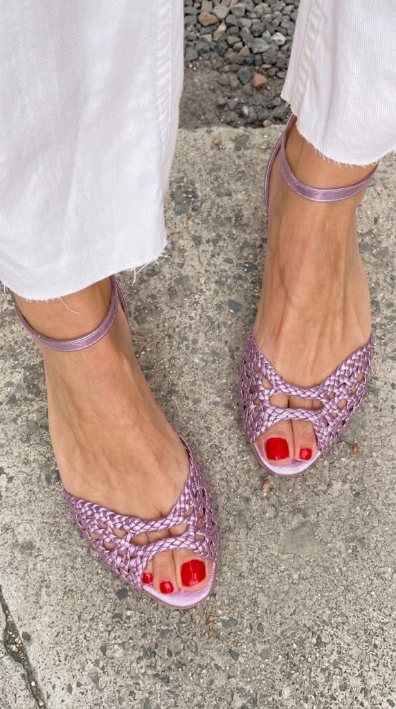 SANTORINI | GOLDEN WOVEN SANDALS