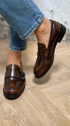 Maevie | Classic Brown Loafers