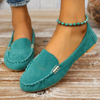 Linda | Suede Driving Loafers