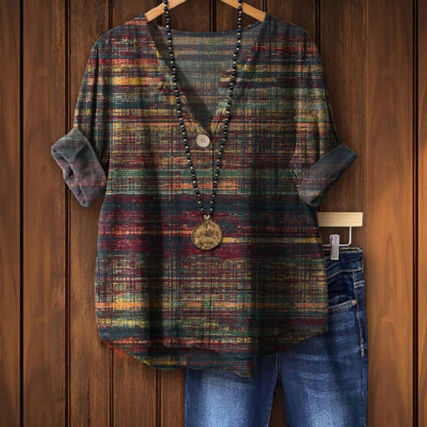 ZANE | VINTAGE INSPIRED BLOUSE WITH COLOURFUL ACCENTS