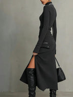 Elena Stand-Collar Zip Set