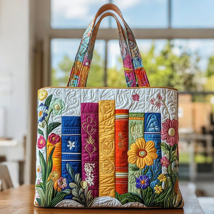 Floral Library Artisan Tote
