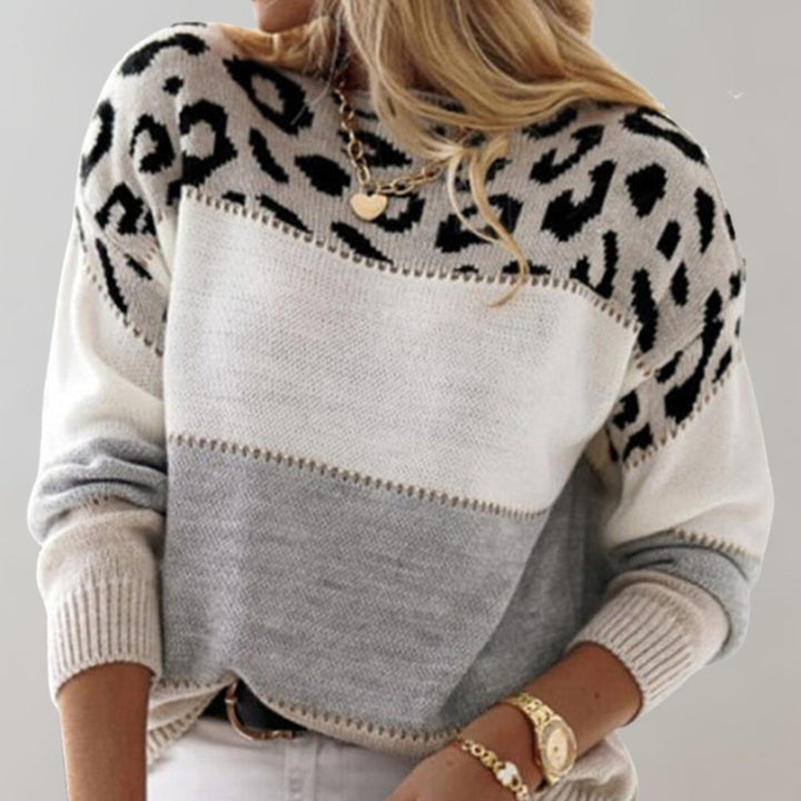 Senna | Pullover and Knitwear with Leopard Accent