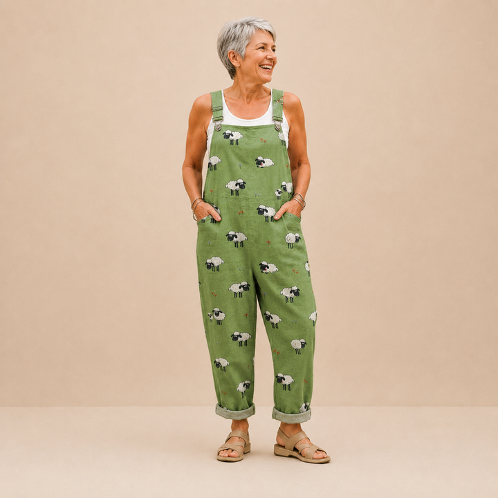 Whimsical Sheep Dungarees