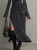 Elena Stand-Collar Zip Set