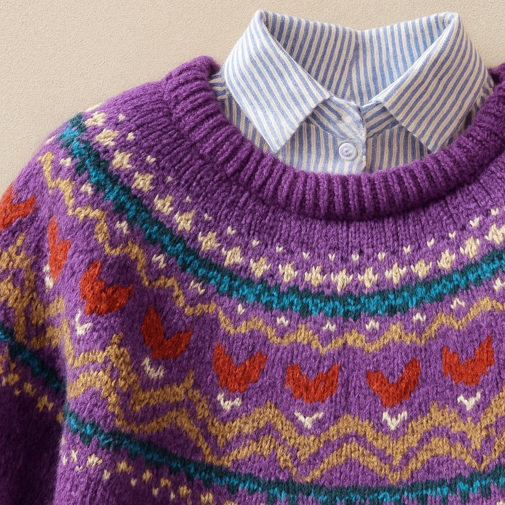 Silvia | Classic Vintage Knitted Jumper