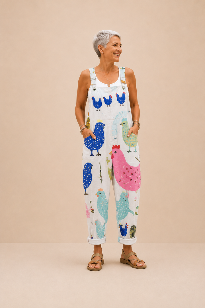 Chicken Chatter Dungarees