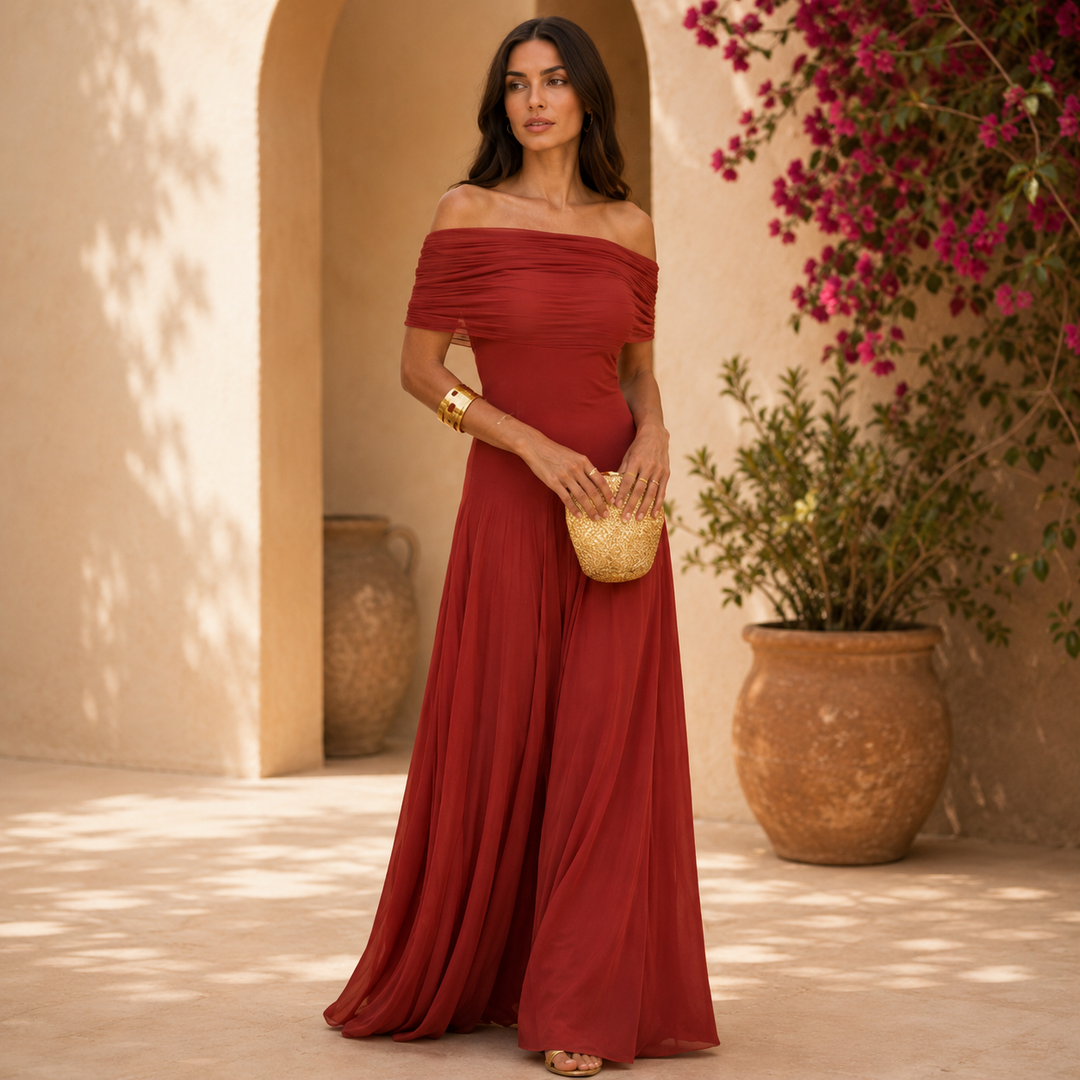 Toledo Dress in Red