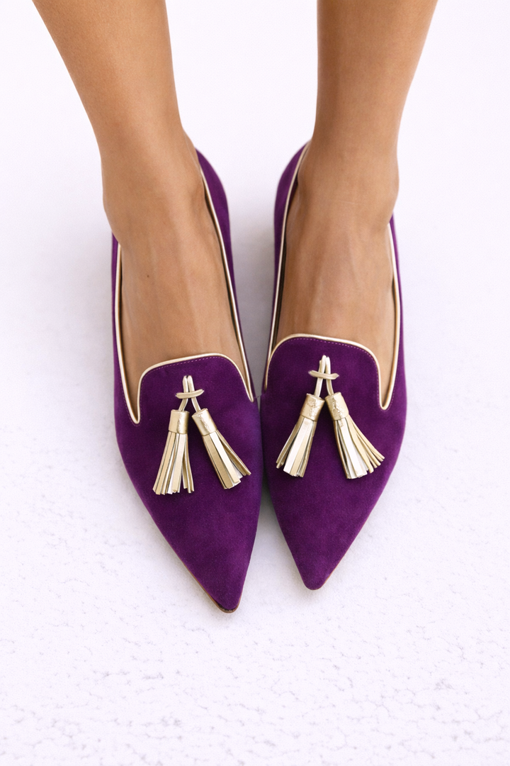Portia - Boho Slipper with Fringes