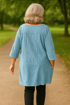 Marley| Soft Cord Tunic – Effortless Comfort, Quiet Elegance