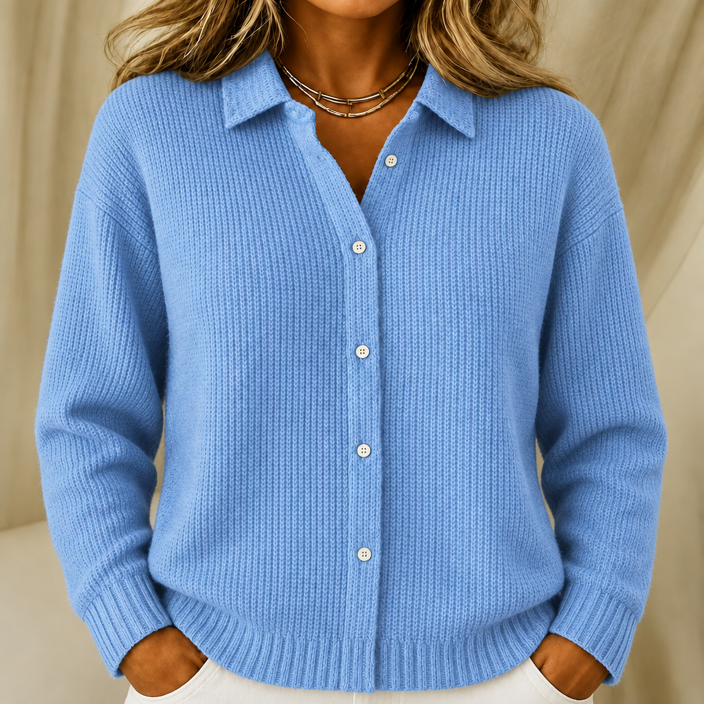 Caitlin | Structured knitted jacket with Buttons
