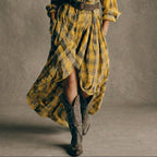 Abril | Belted Check Shirt Dress