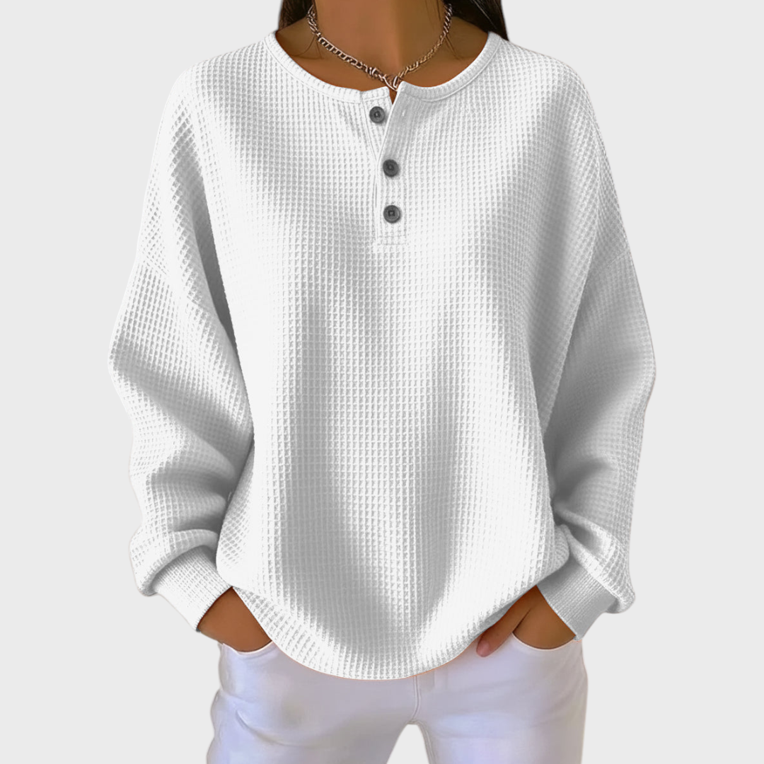 Hélène - Jumper in Soft Waffle Knit